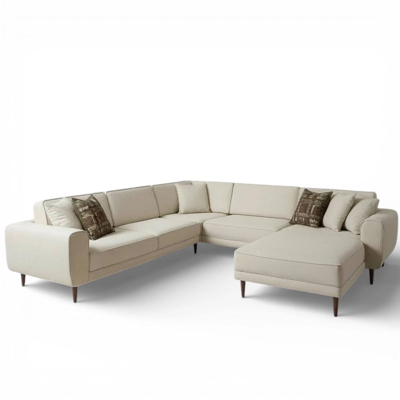 Lora U Köşe Koltuk | Geniş Oturumlu Modern U Şeklinde Köşe Takımı